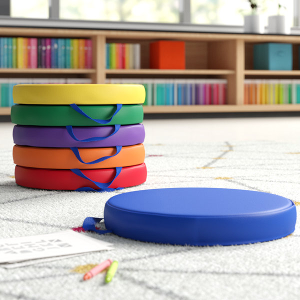 Stackable floor outlet cushions